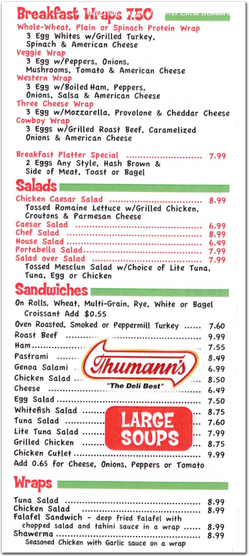 menu image