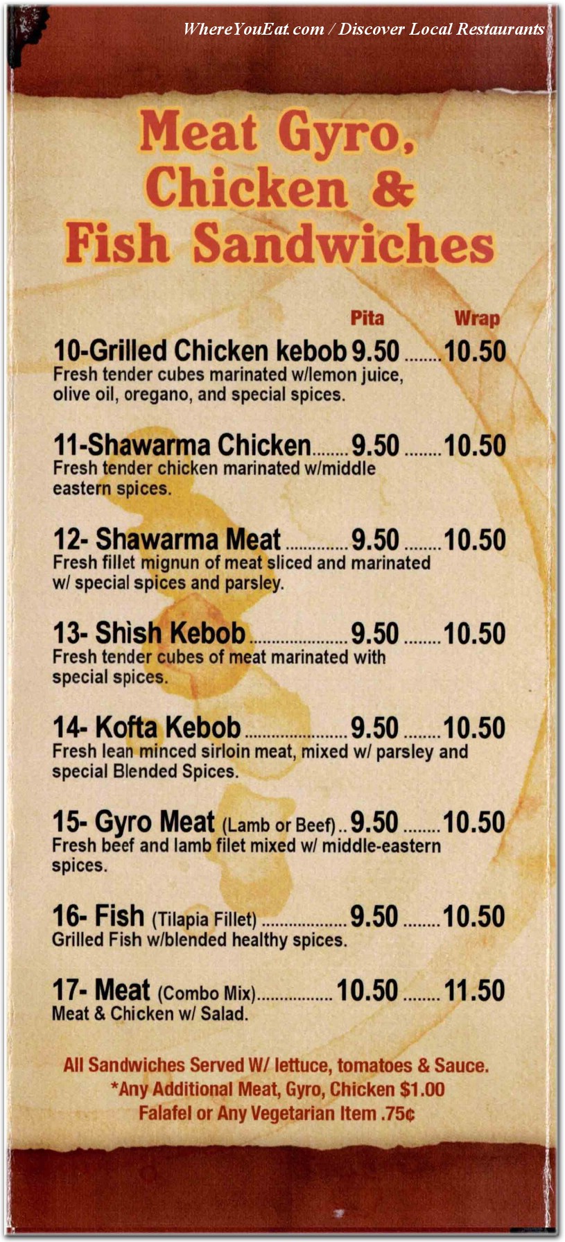 menu image