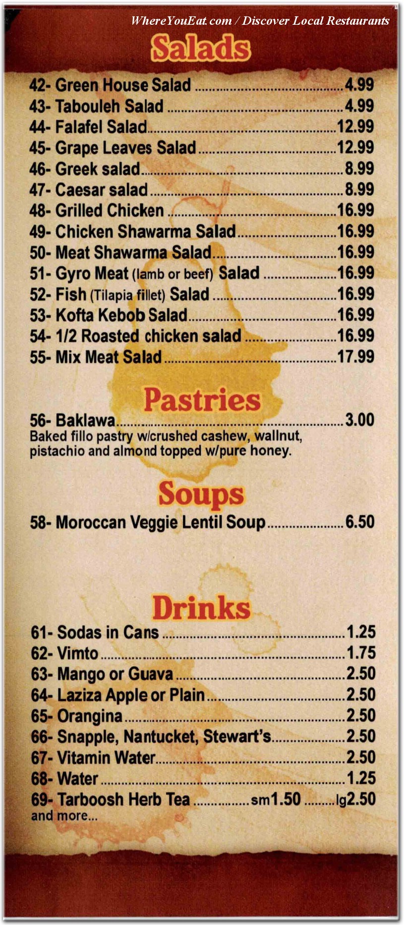 menu image