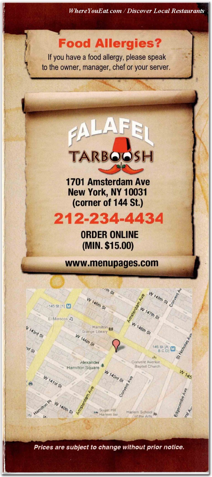 menu image
