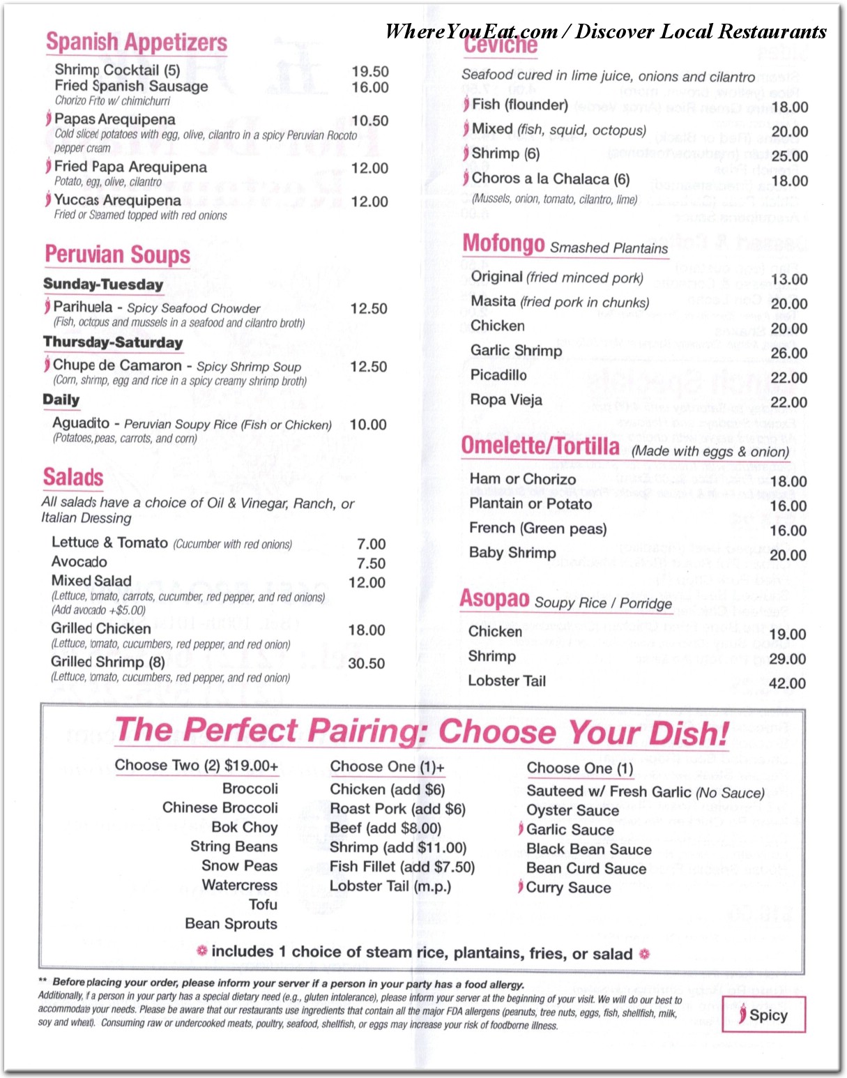 menu image