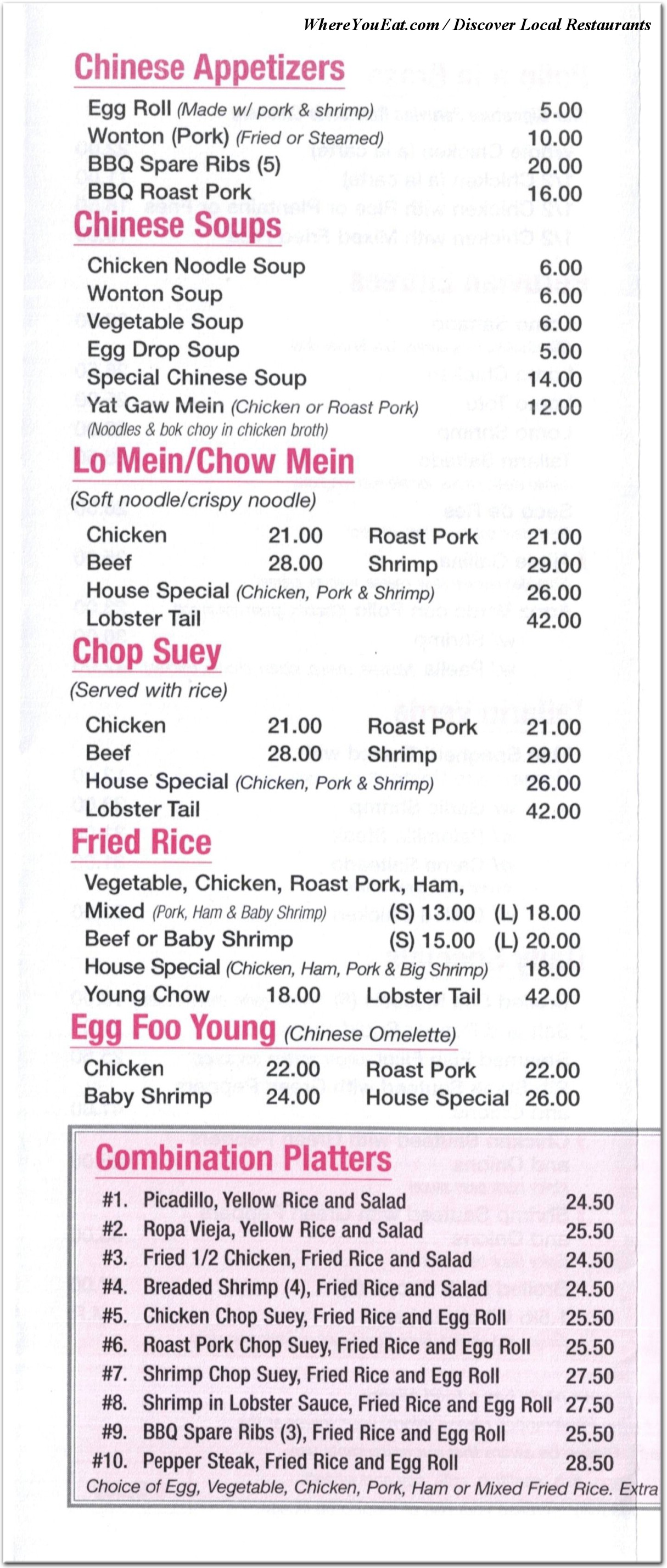 menu image