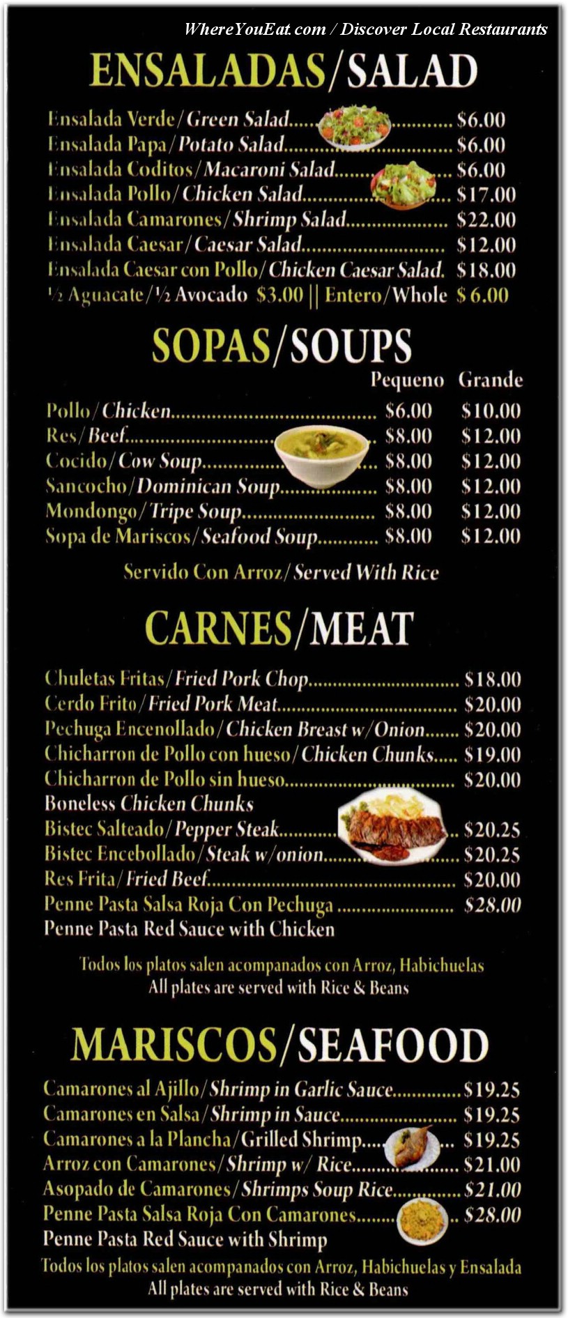 menu image