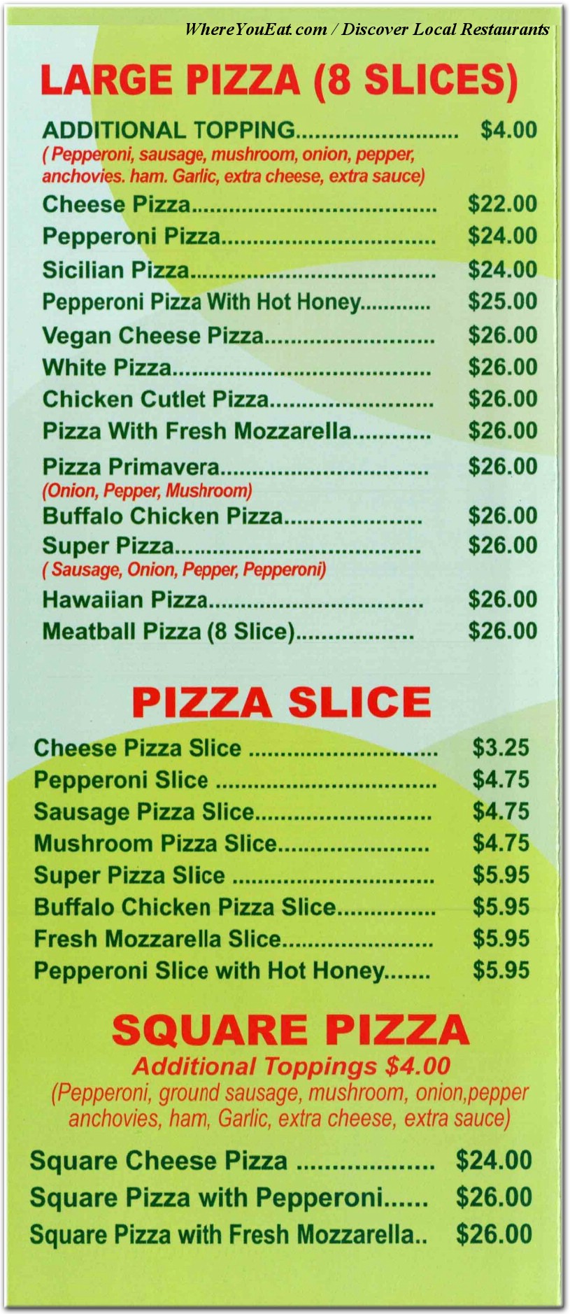 menu image