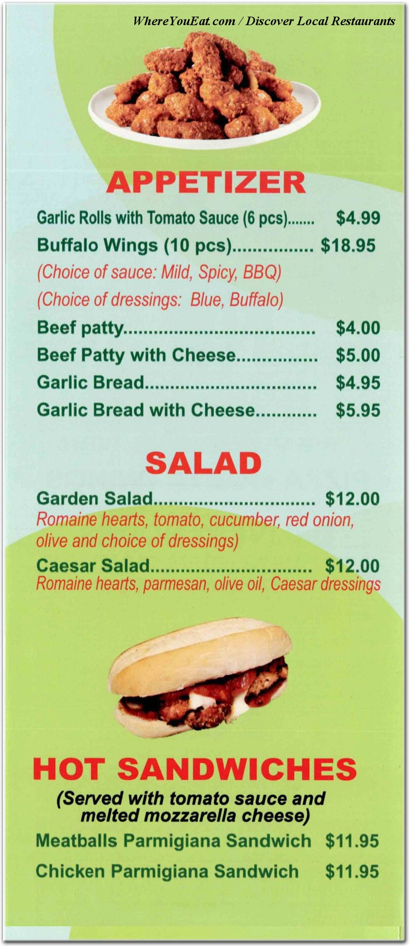 menu image