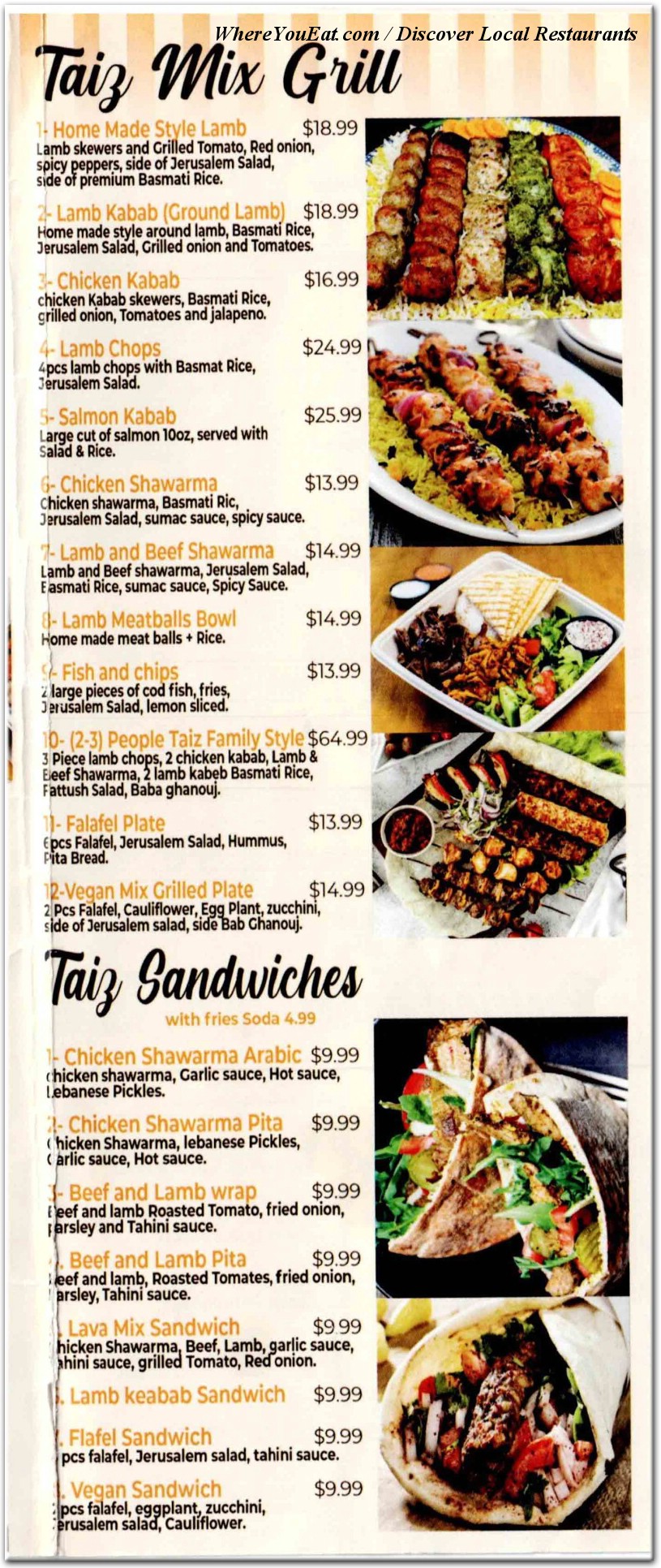 menu image