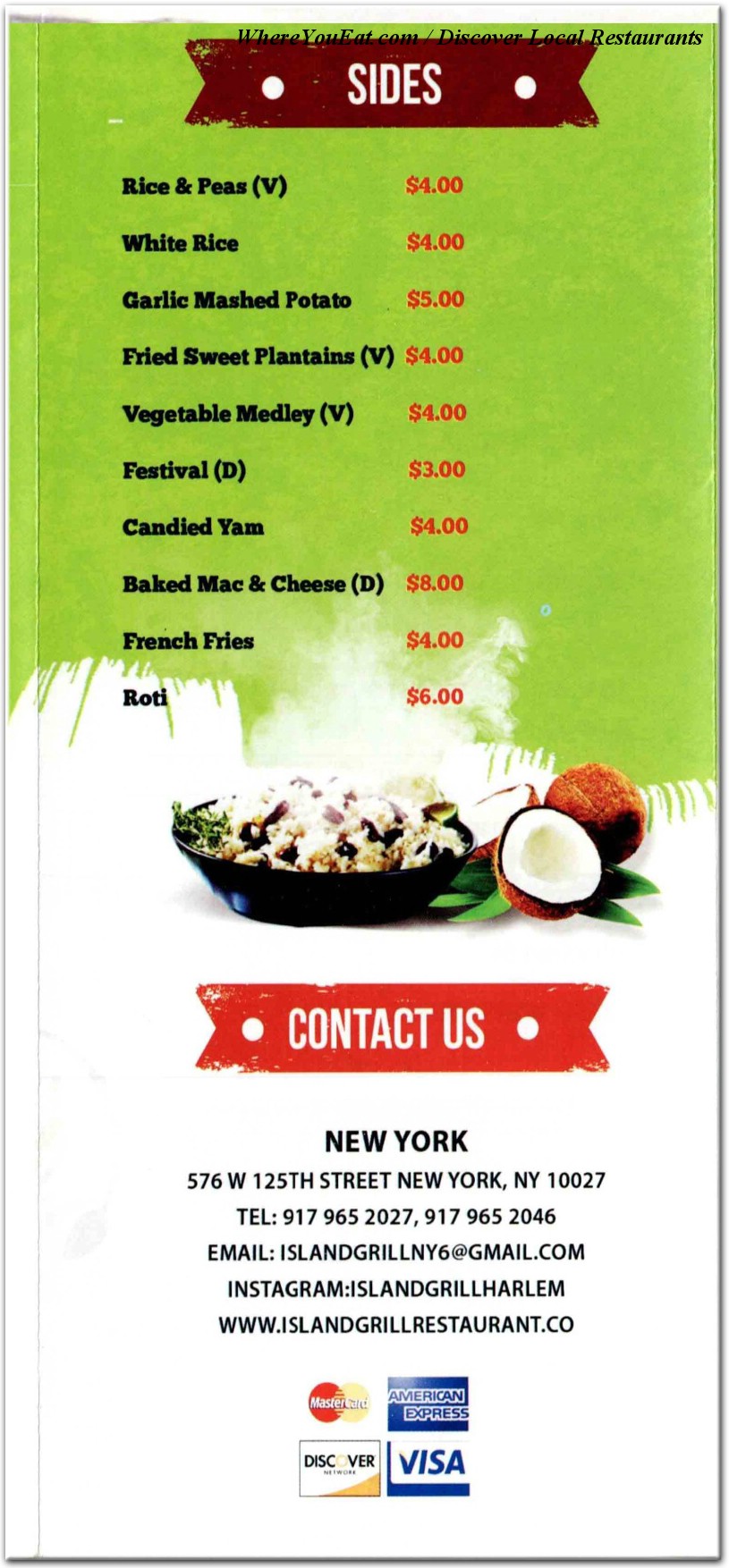 menu image