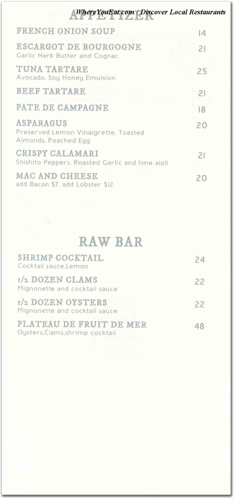 menu image