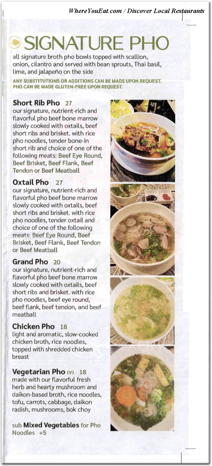menu image