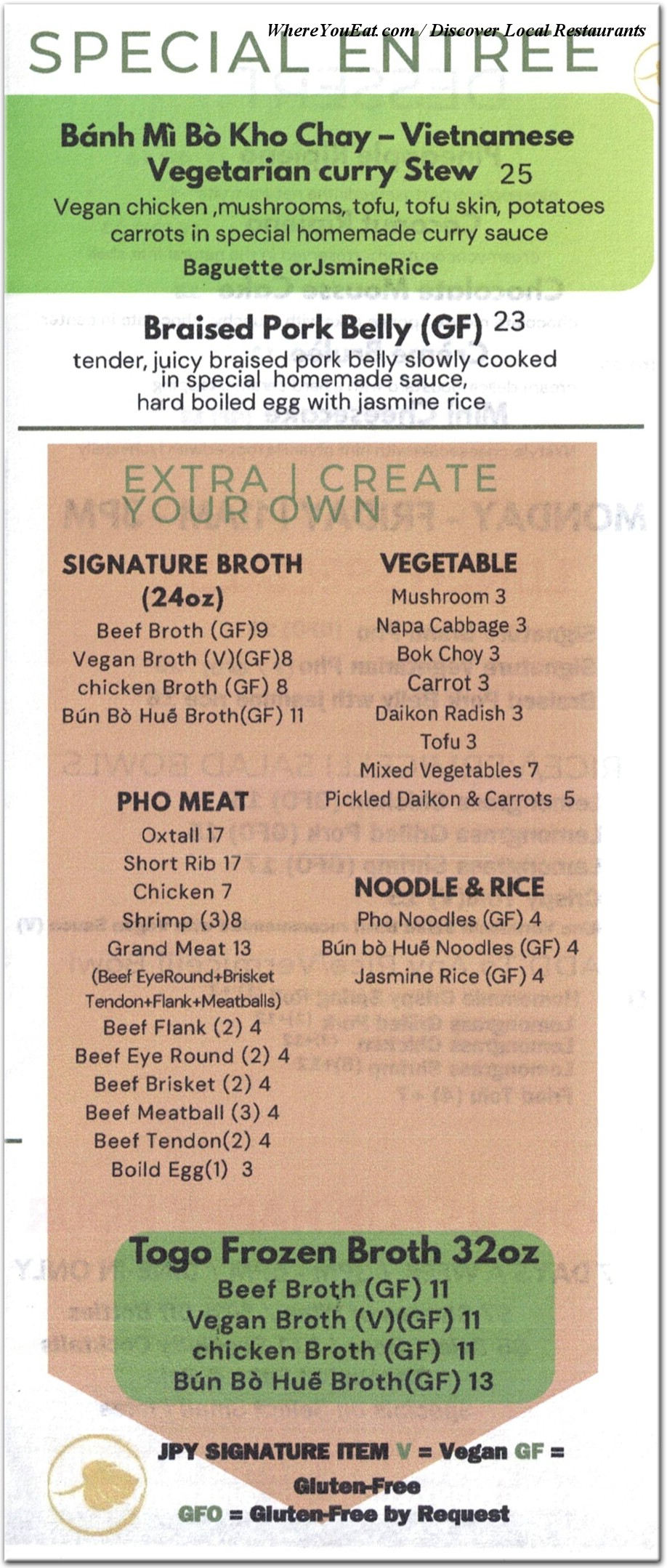 menu image