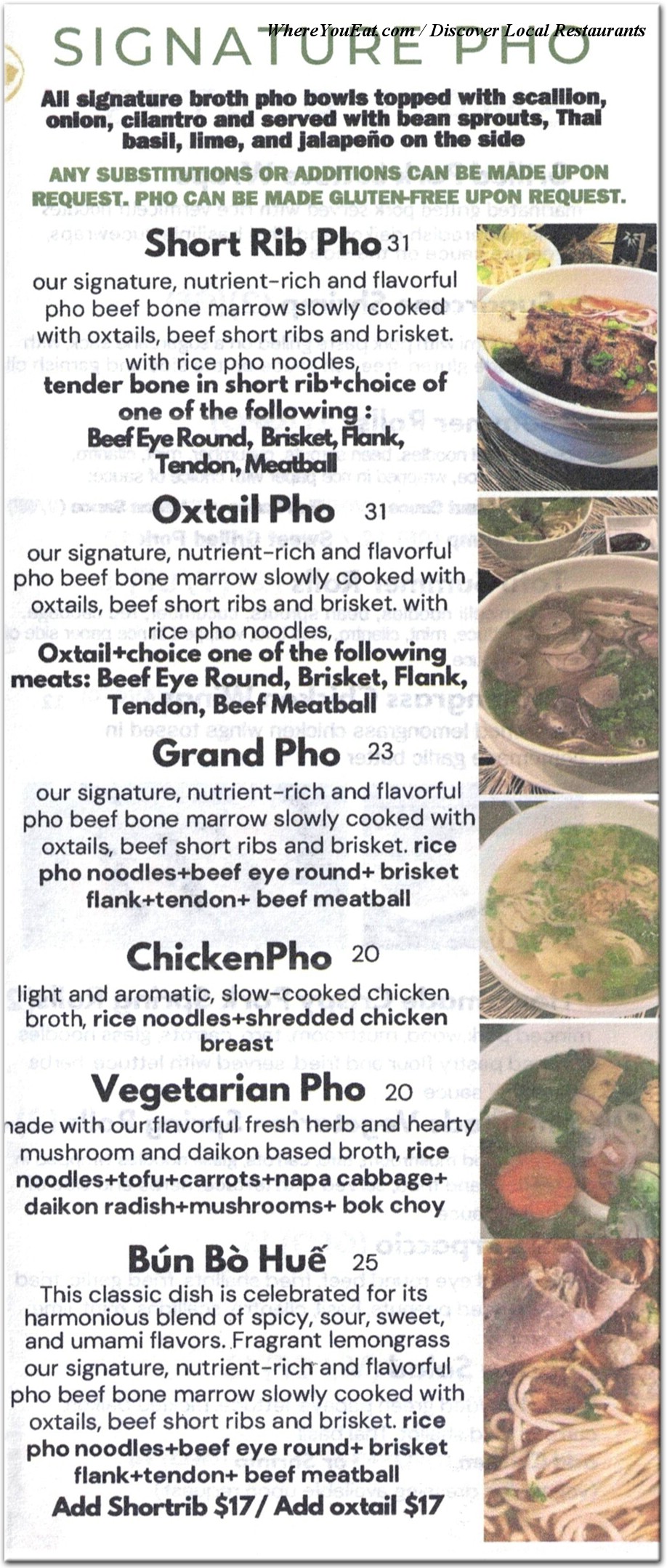menu image