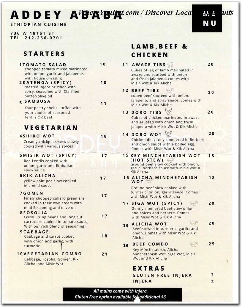 menu image