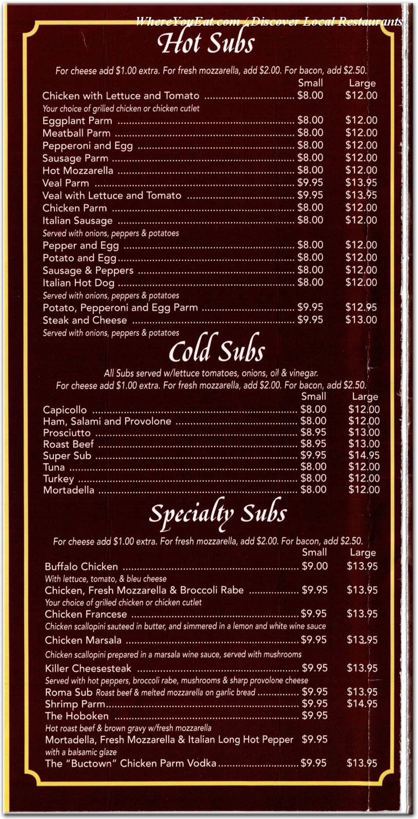 menu image