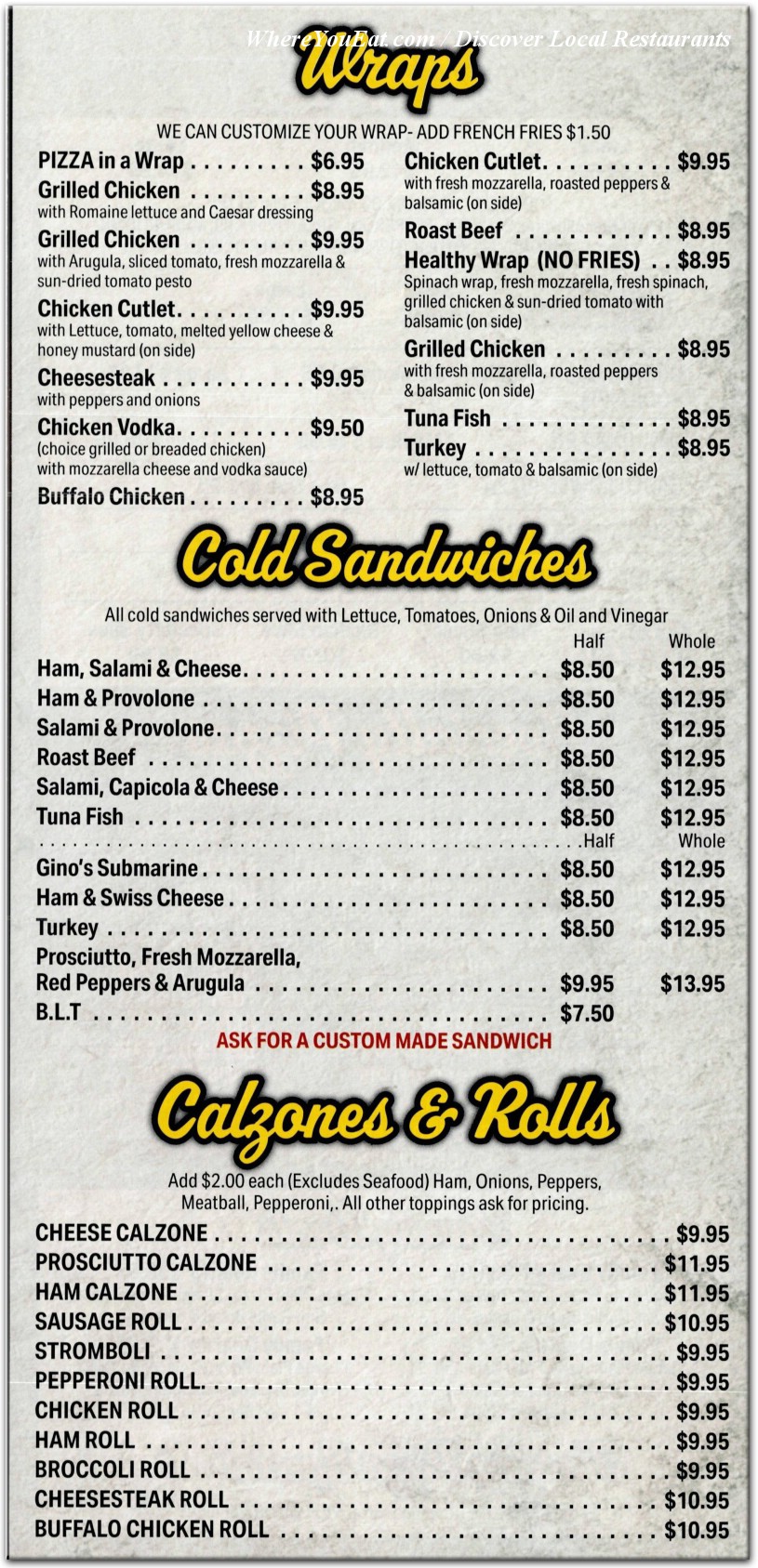menu image