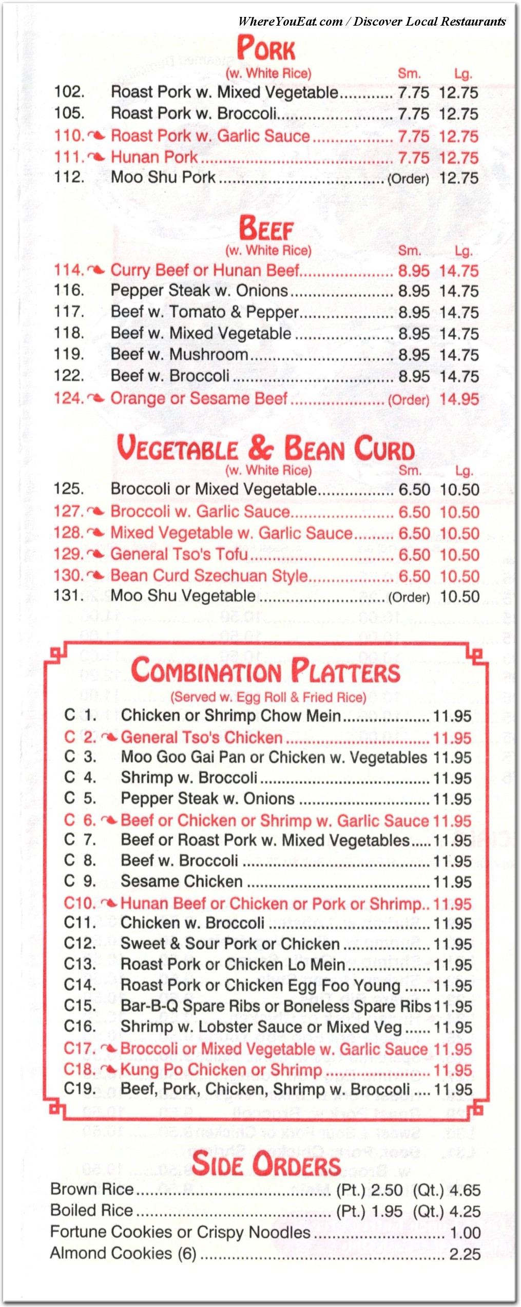 menu image