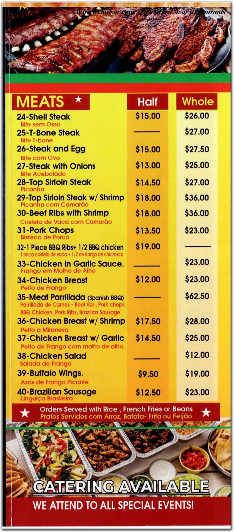 menu image
