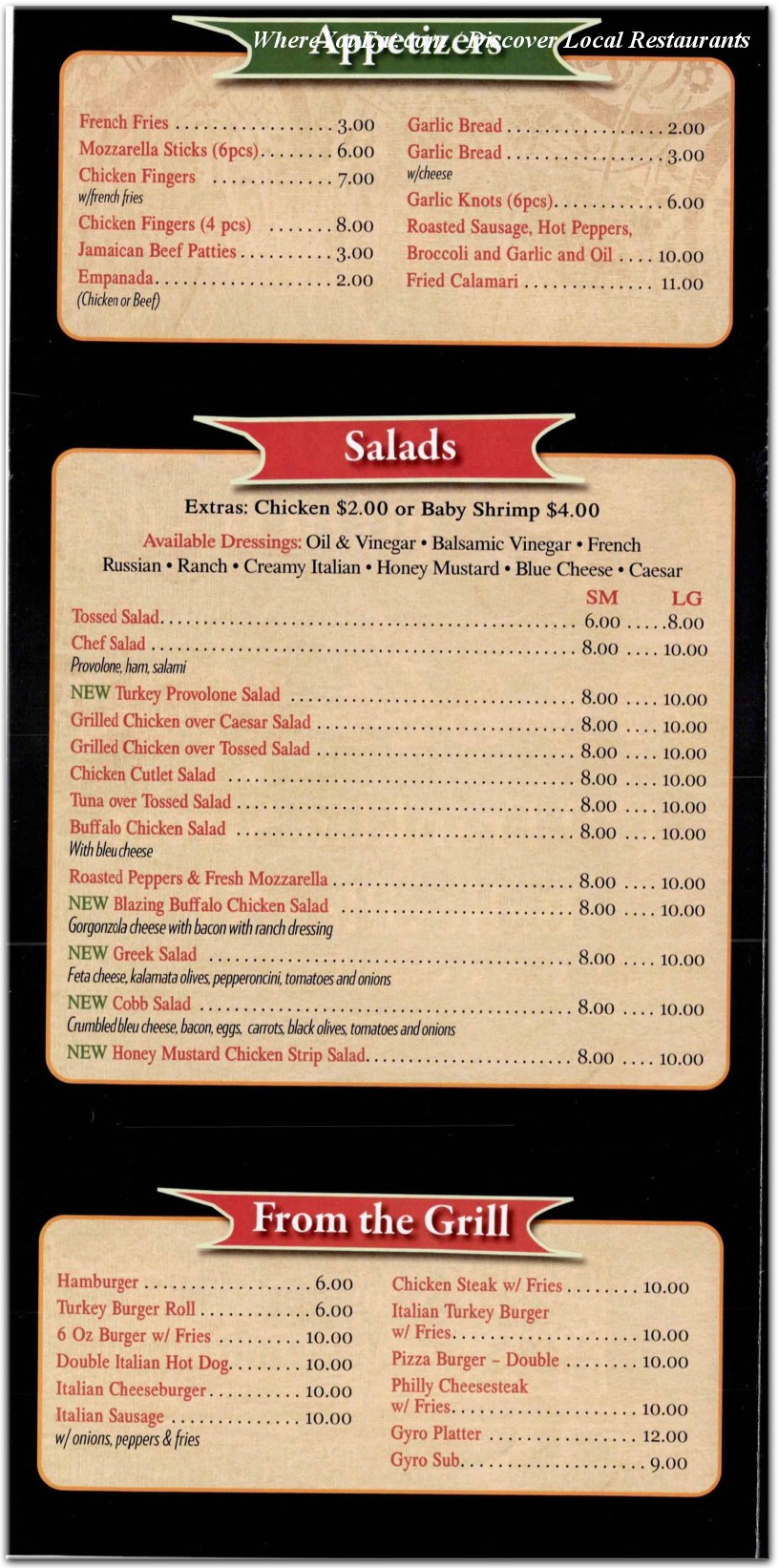 menu image
