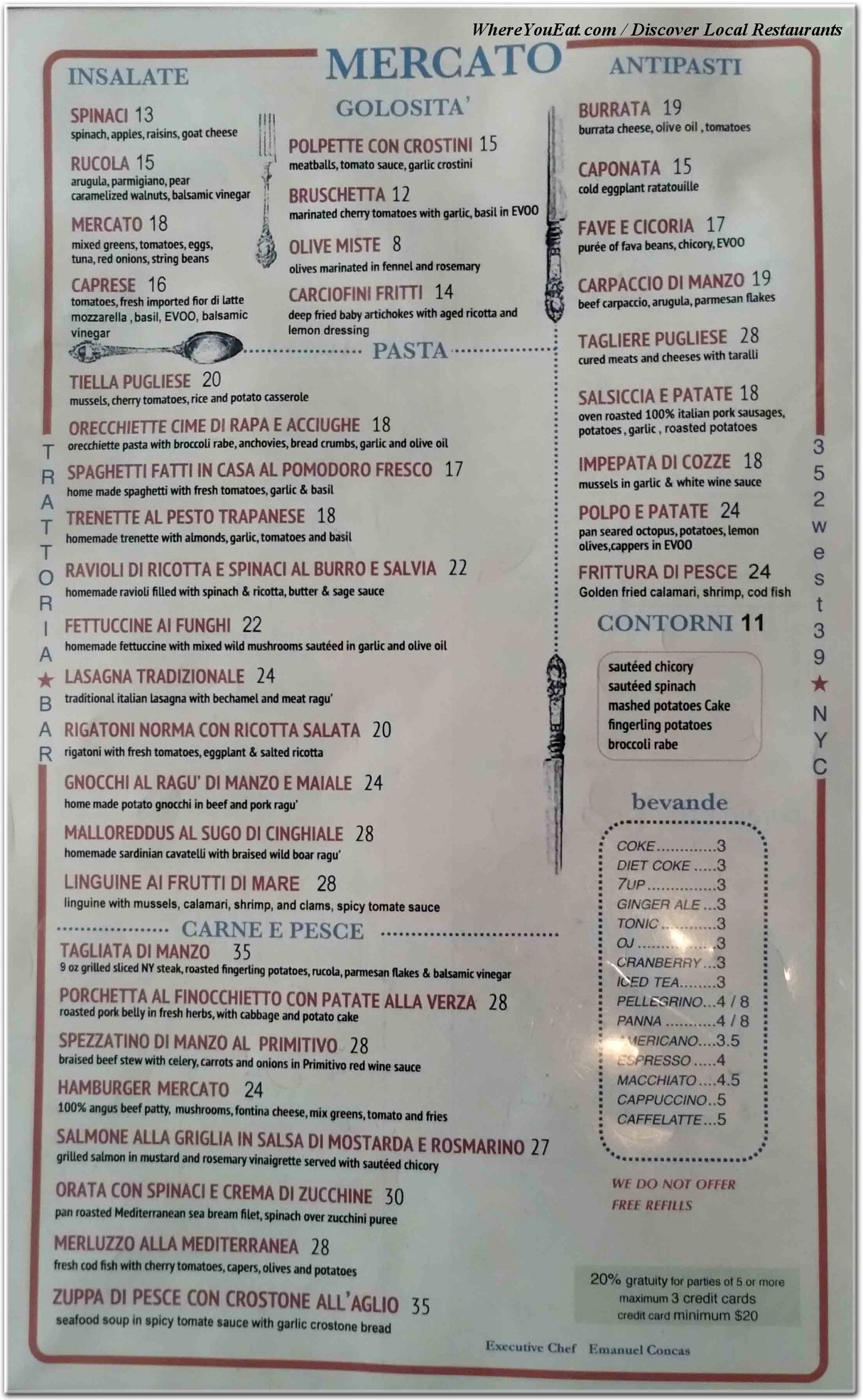 menu image