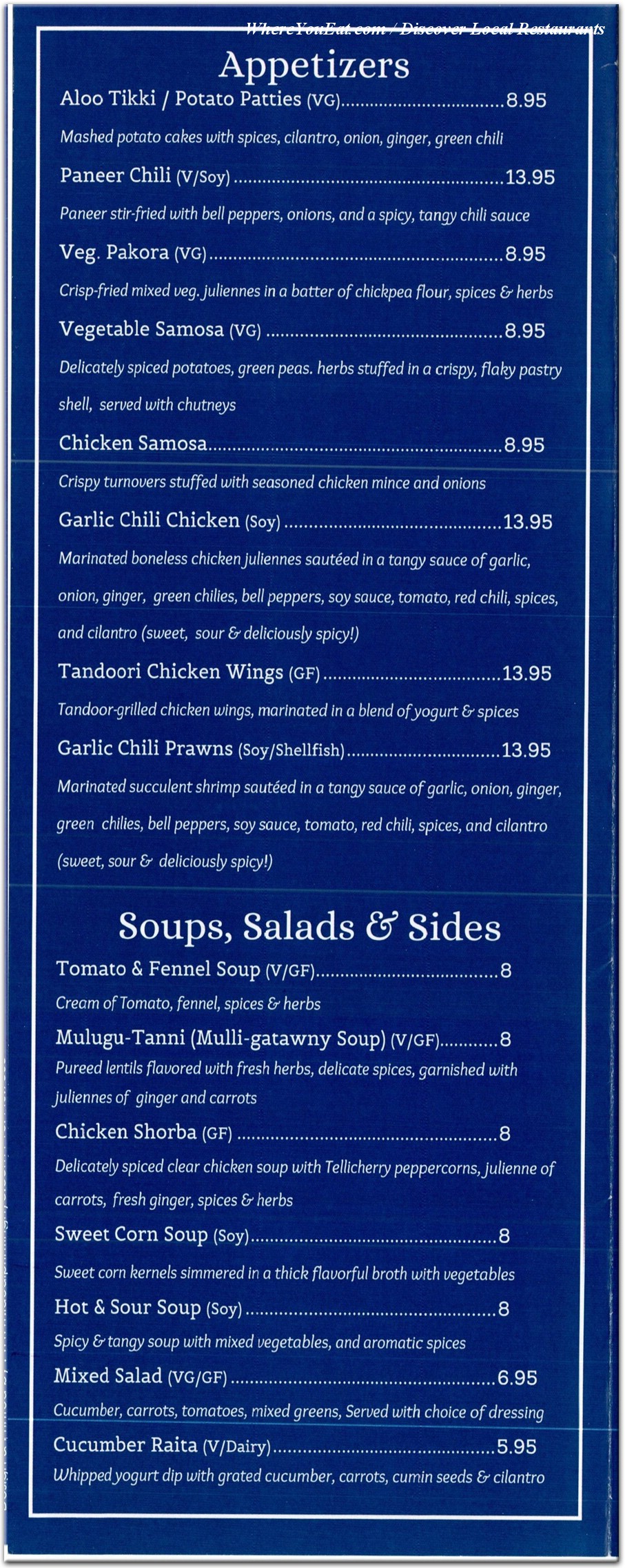 menu image