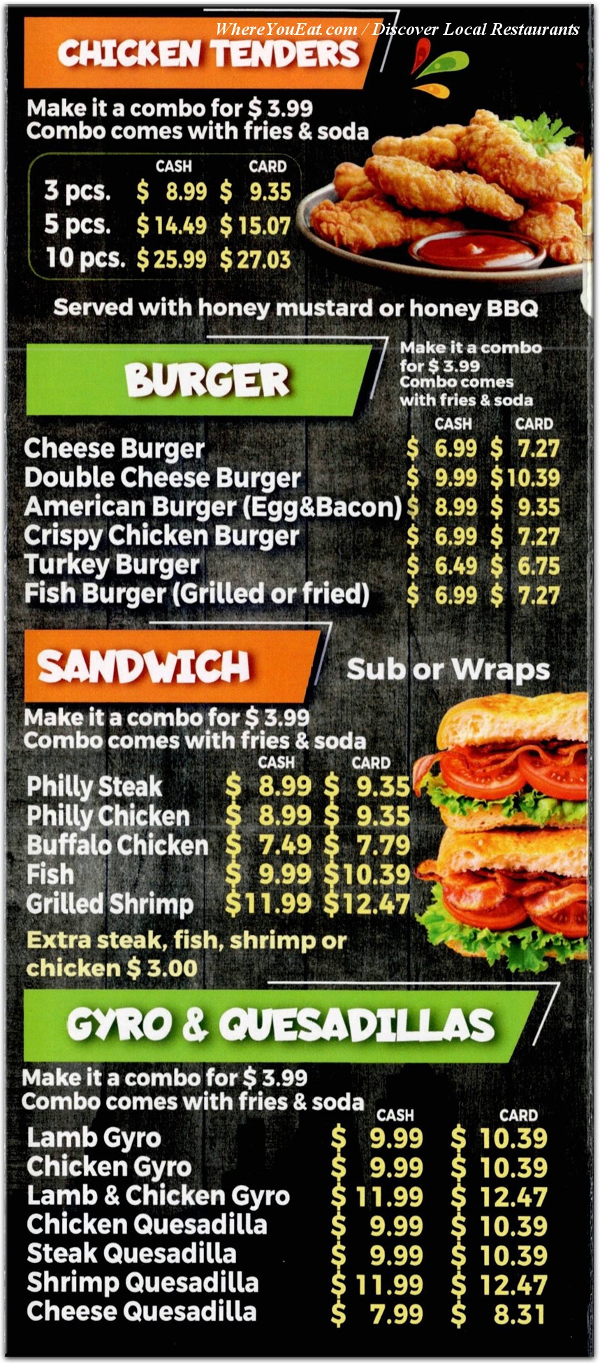 menu image