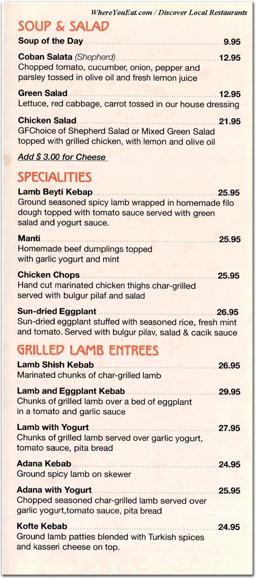 menu image