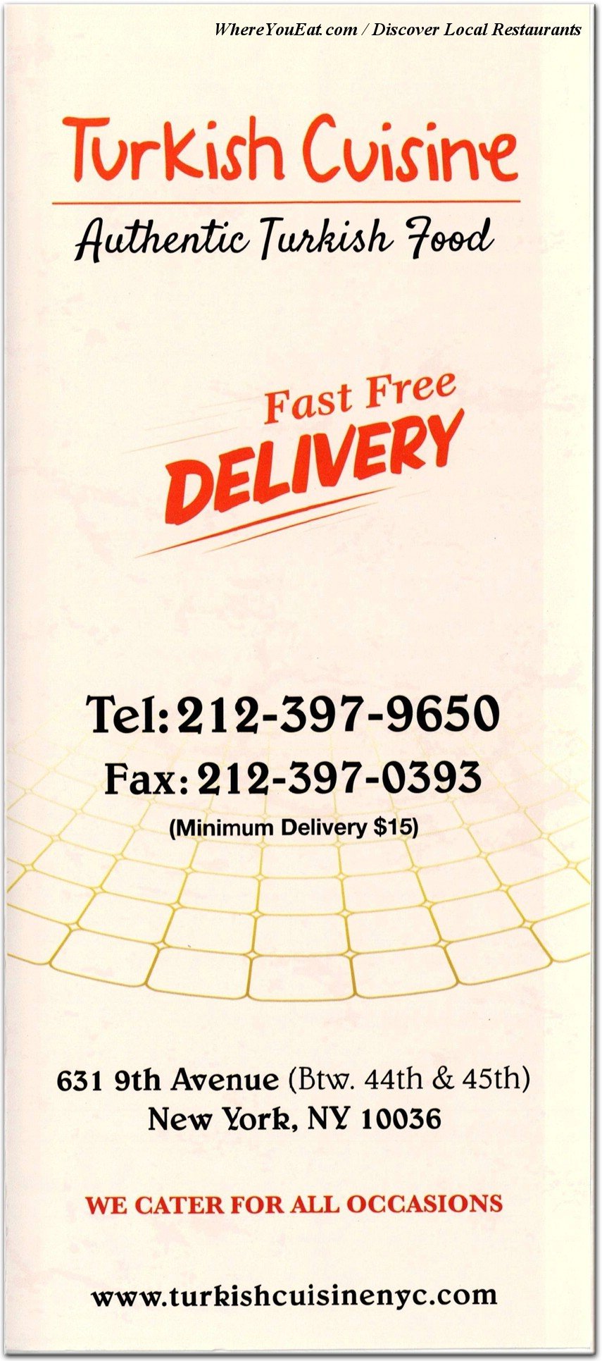 menu image