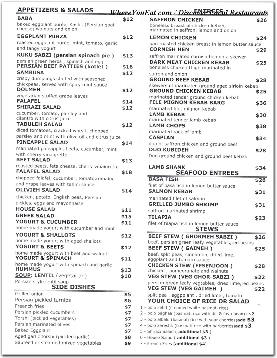 menu image