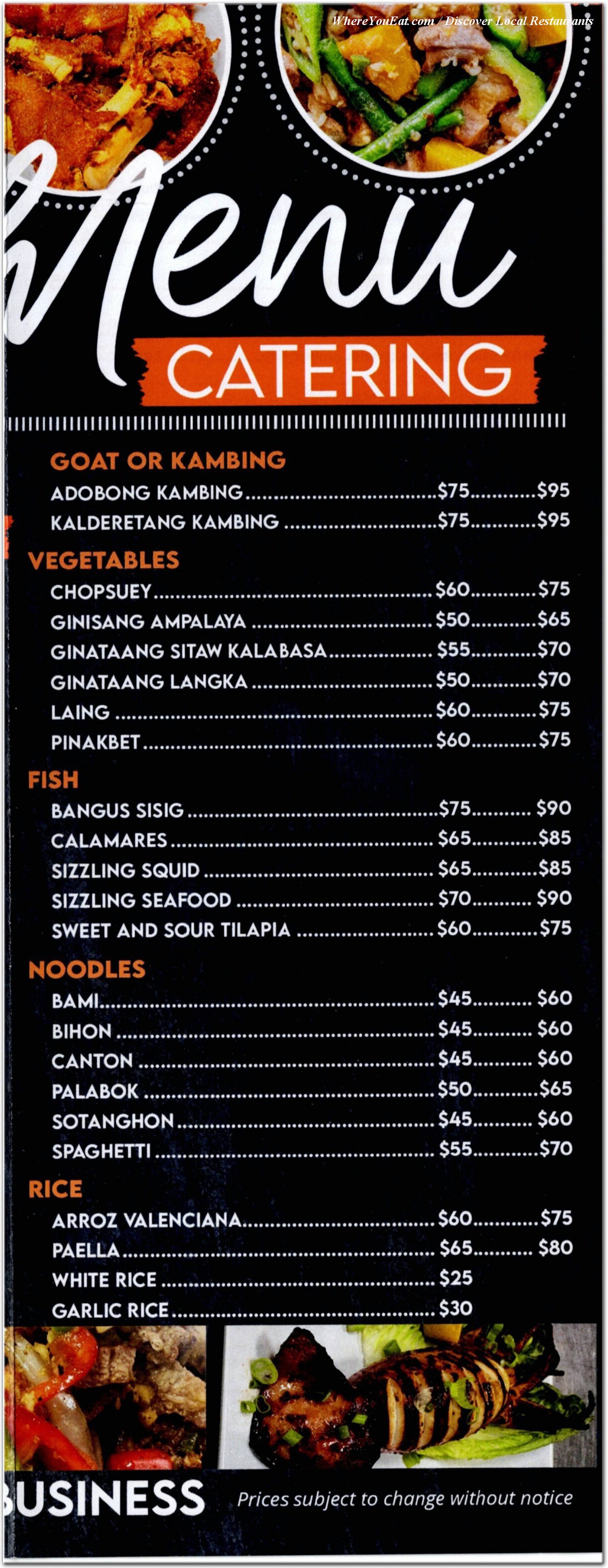 menu image