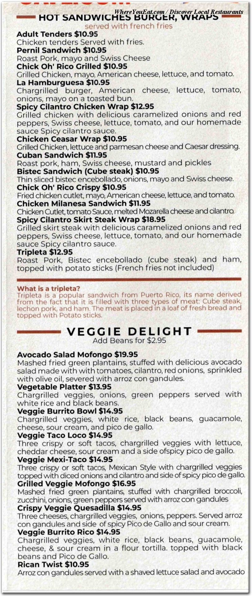 menu image