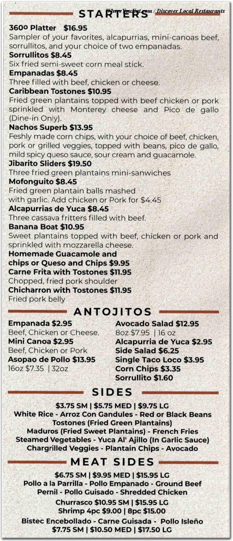 menu image