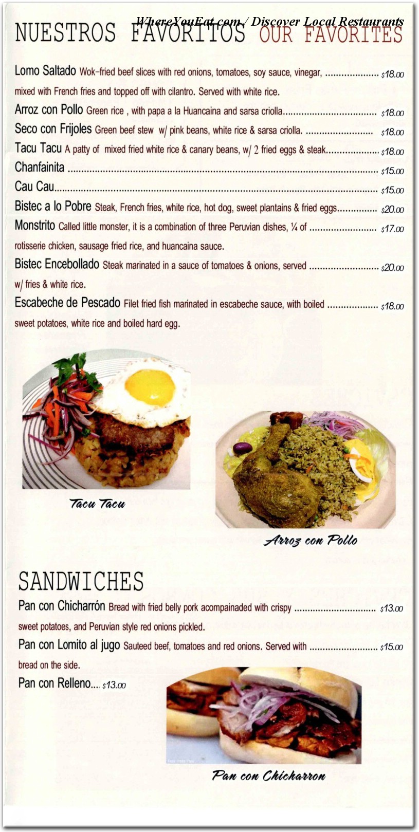 menu image