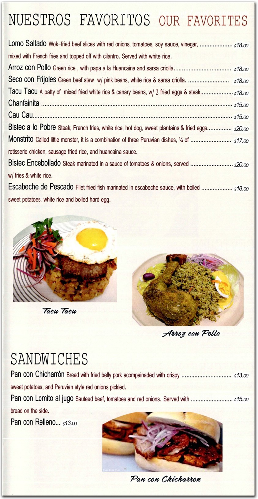 menu image