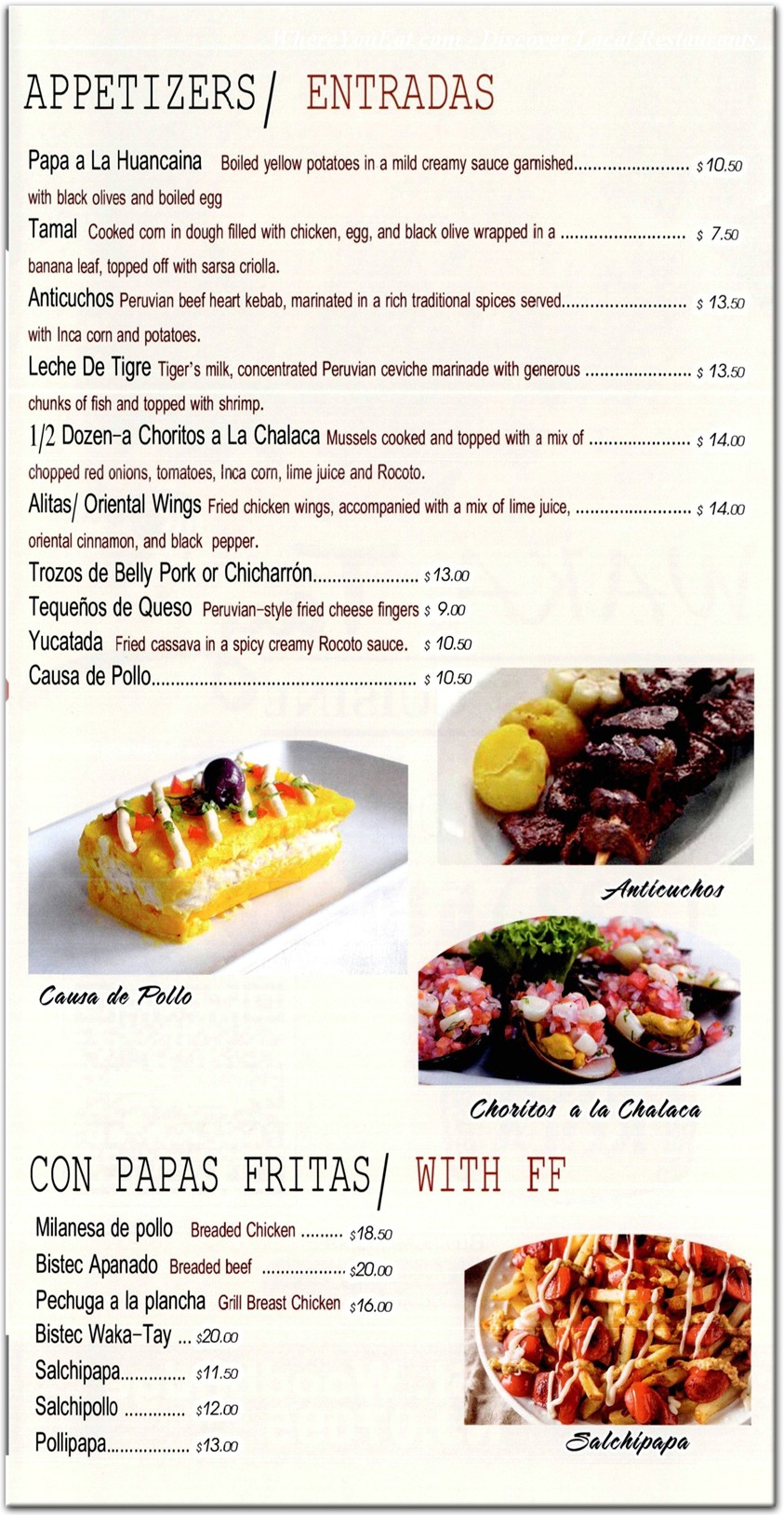 menu image