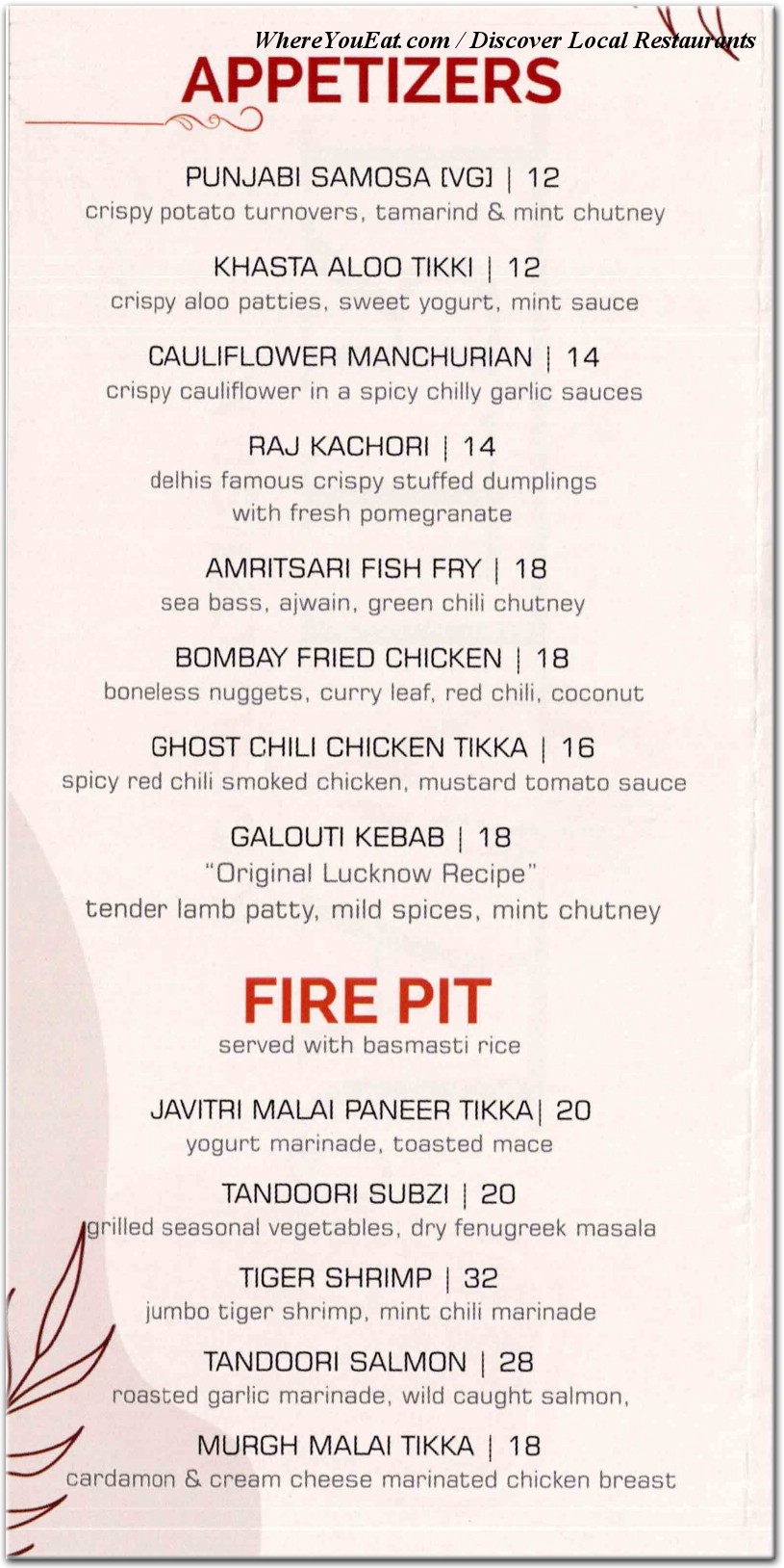 menu image