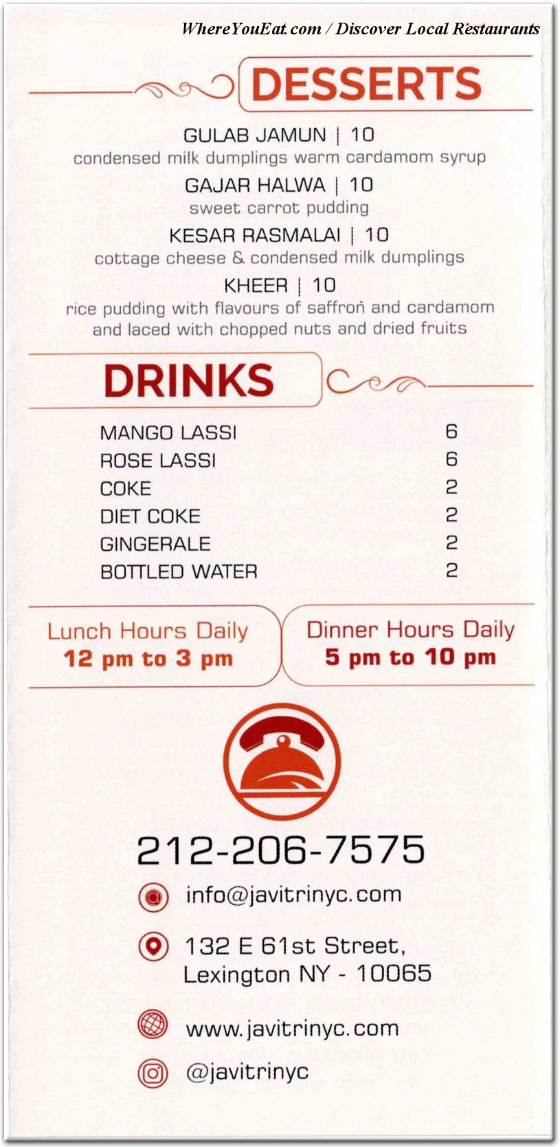 menu image