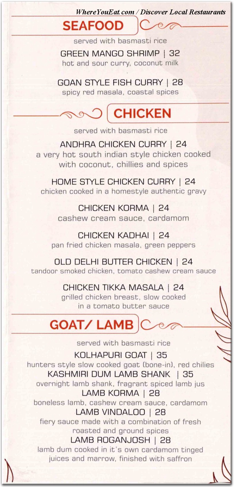 menu image