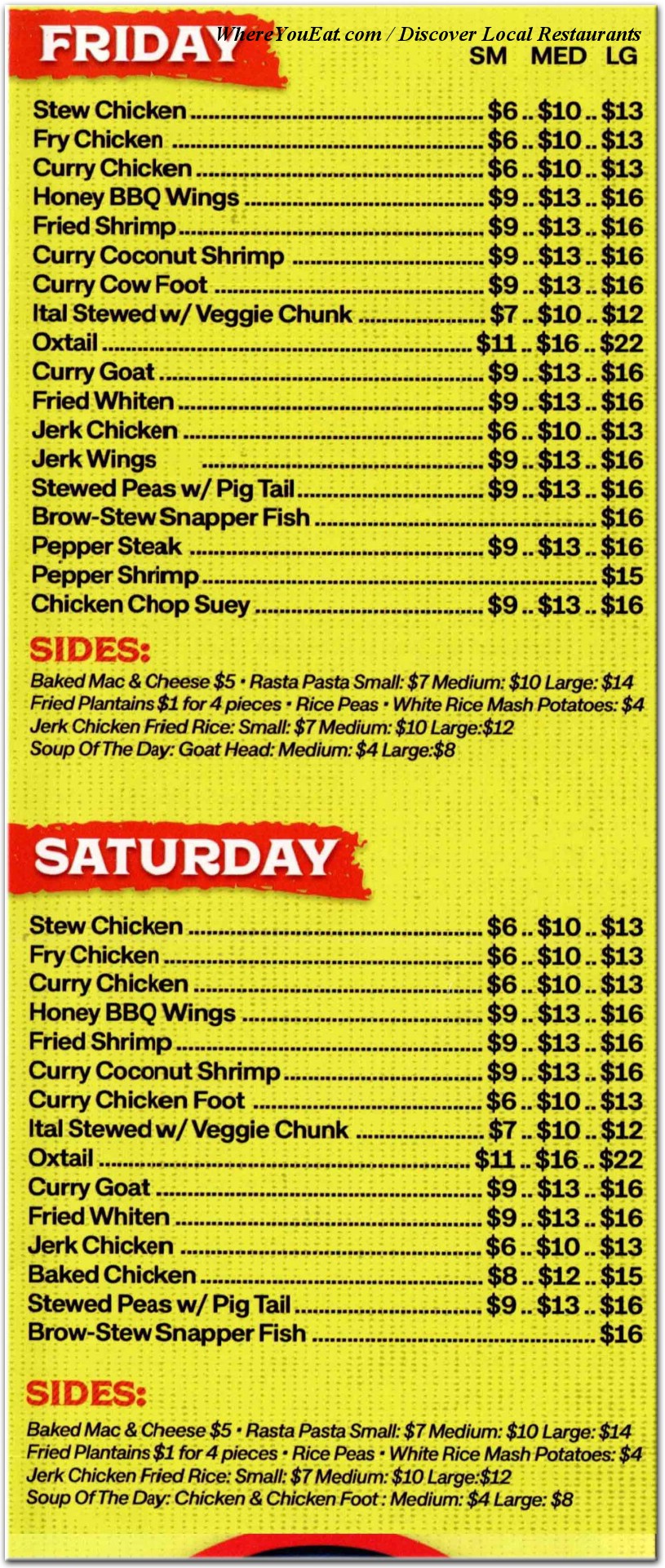 menu image
