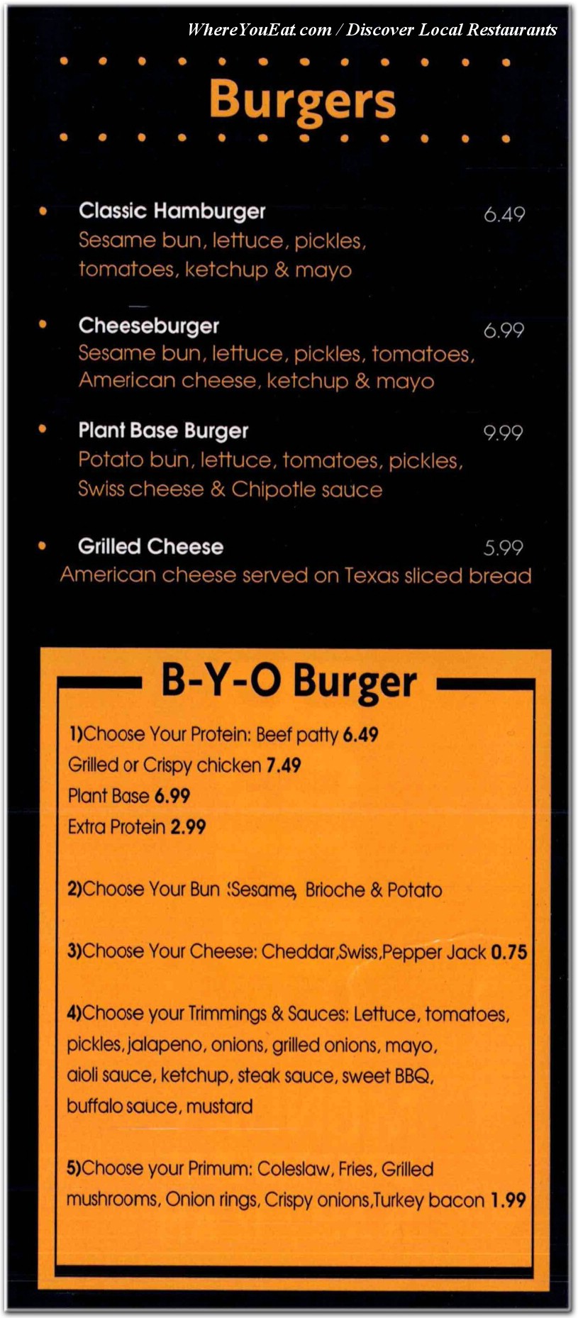 menu image