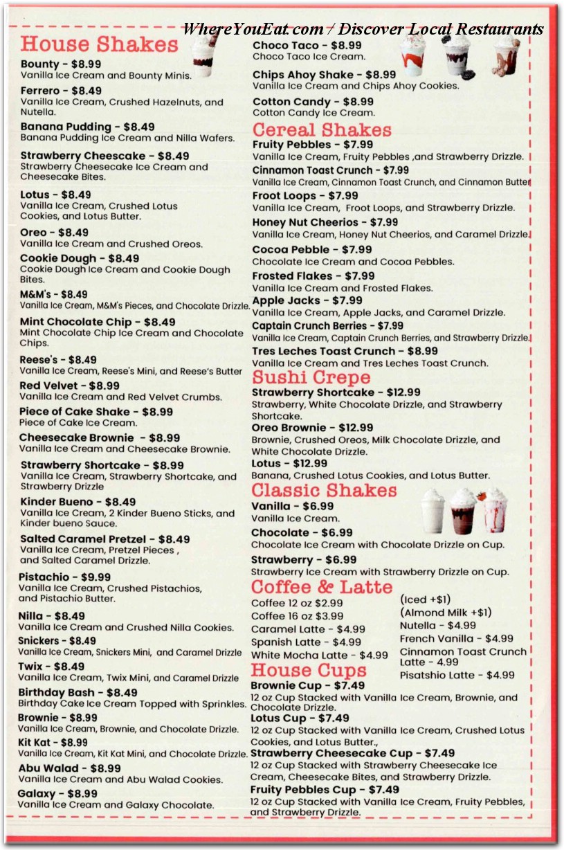 menu image