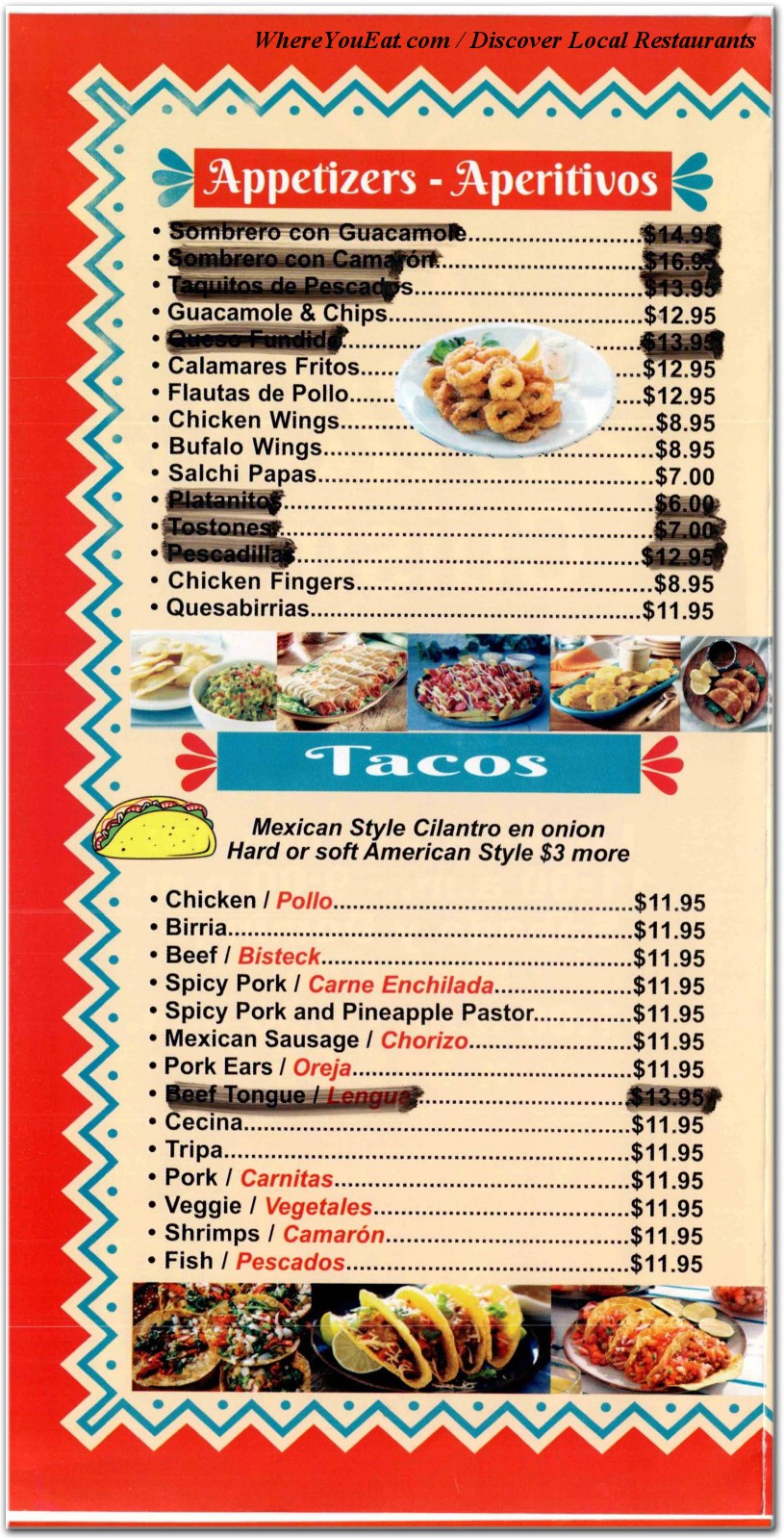 menu image