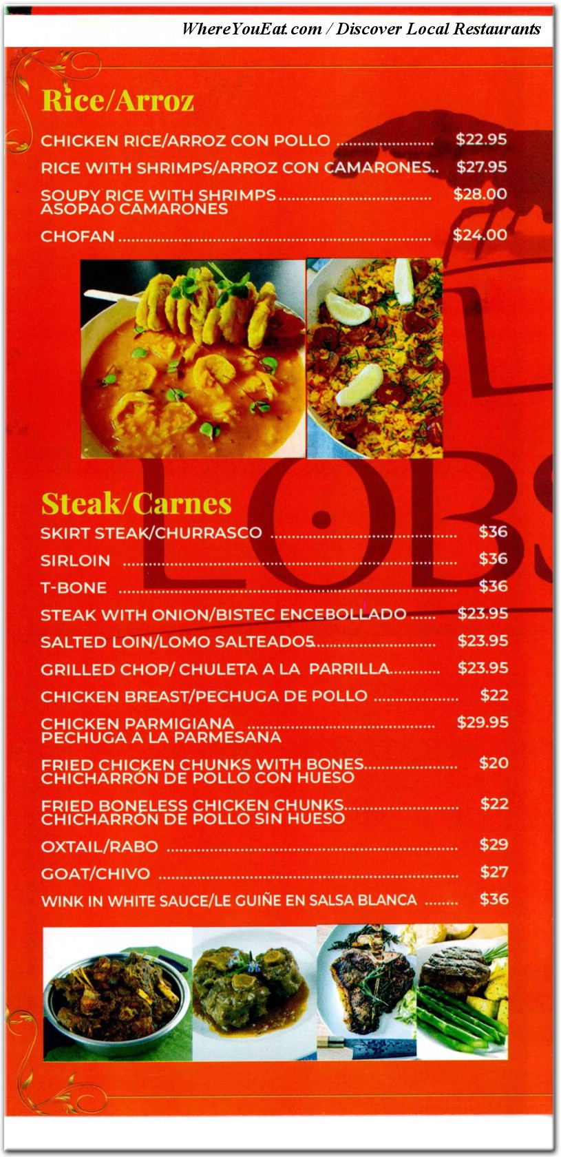 menu image
