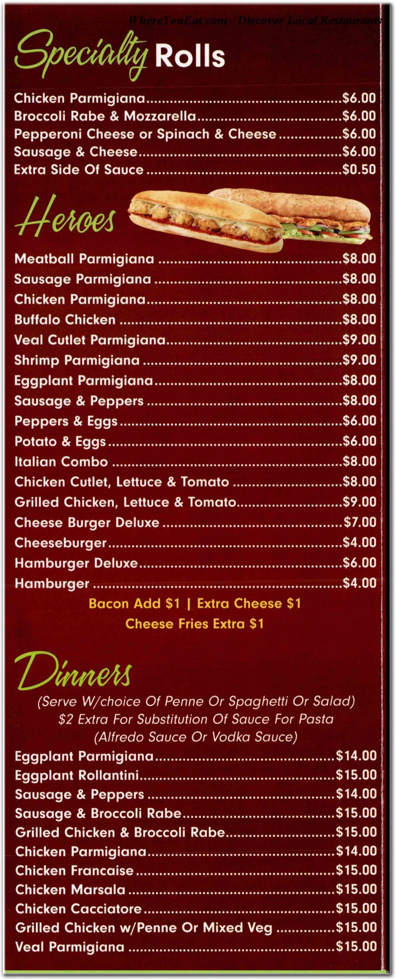 menu image