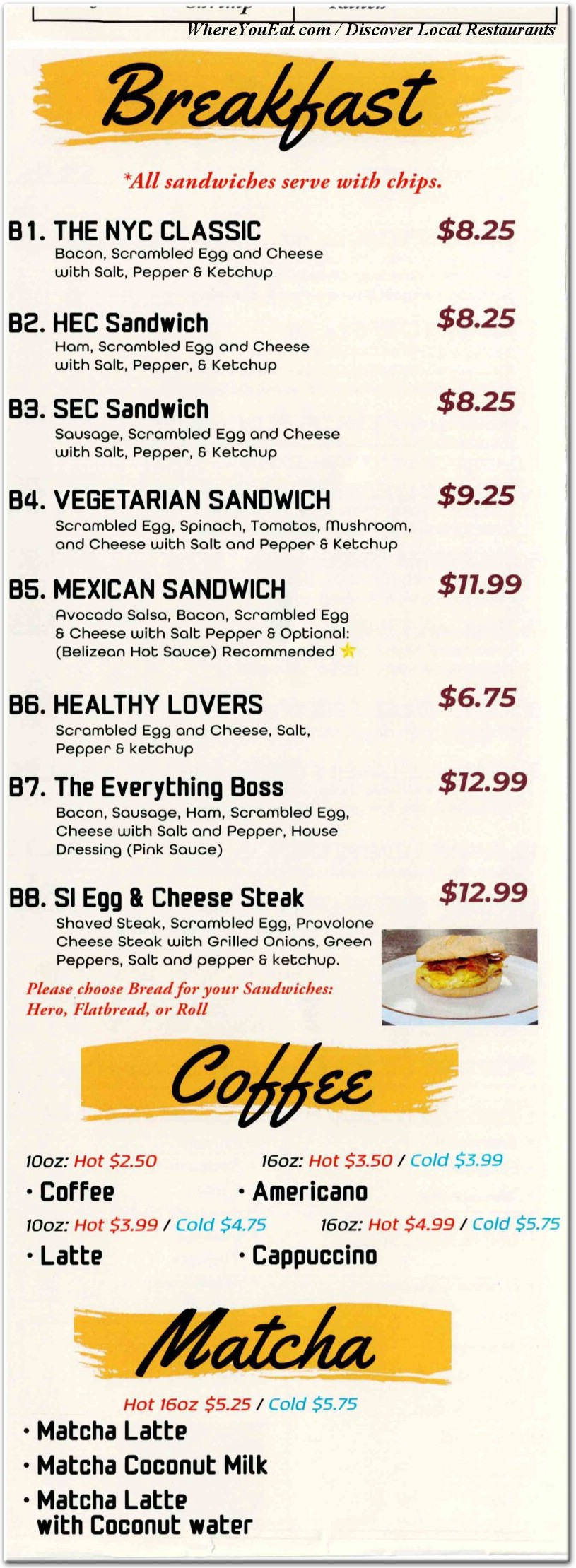 menu image