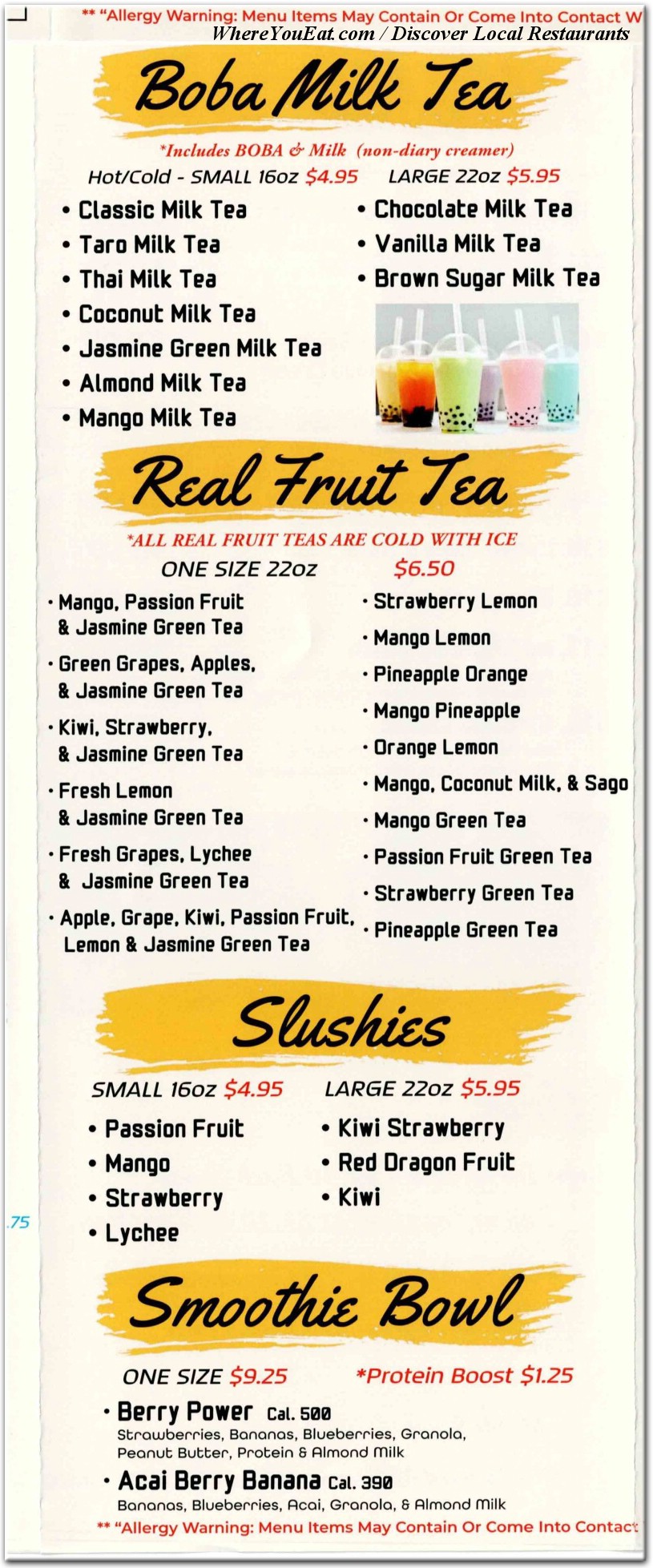 menu image