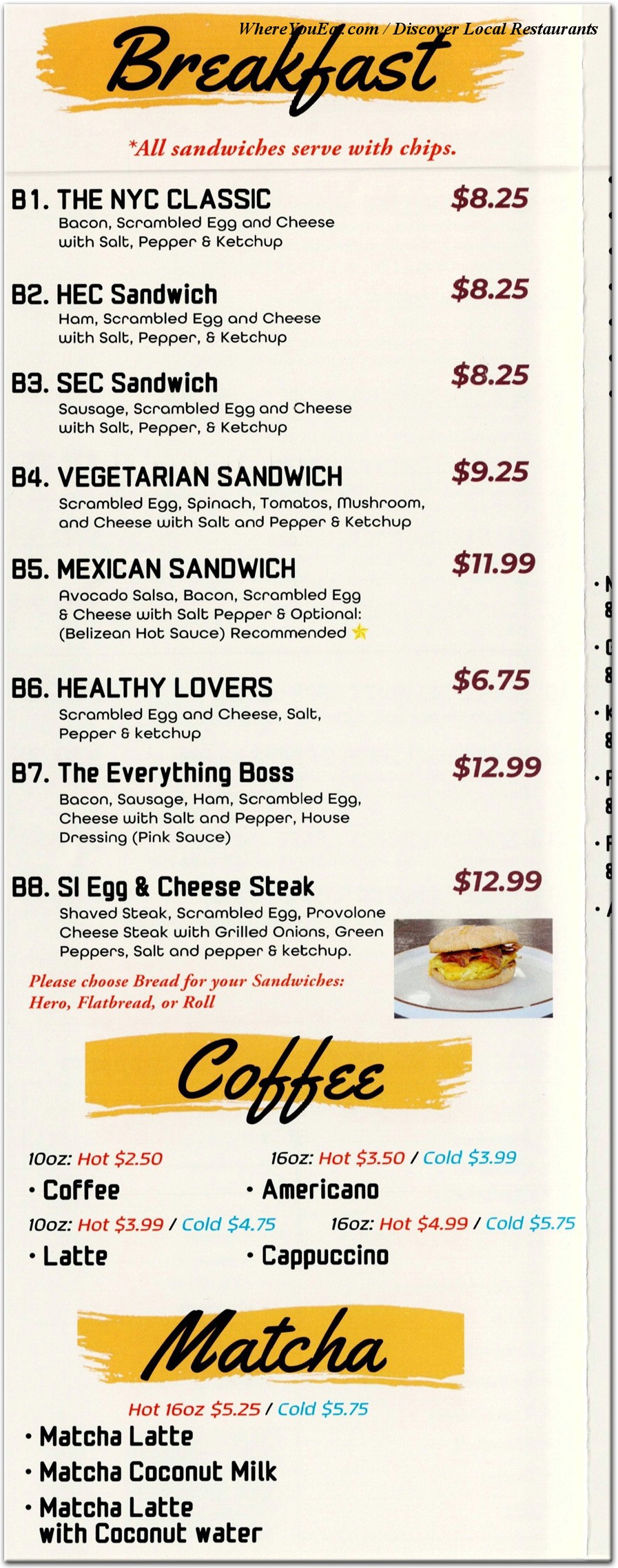 menu image