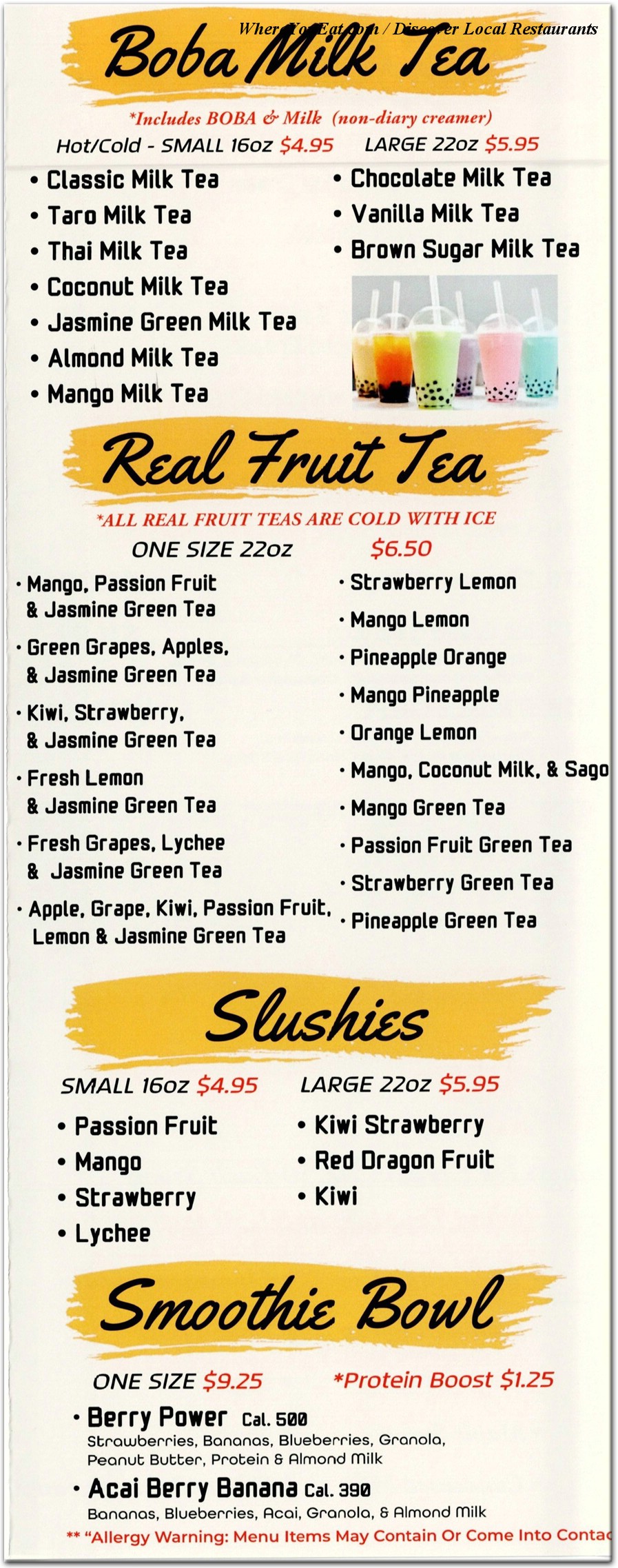 menu image