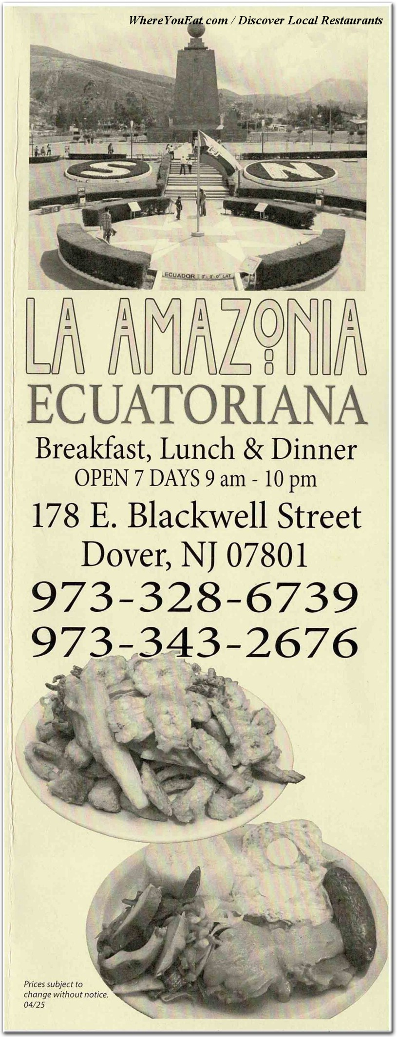 menu image