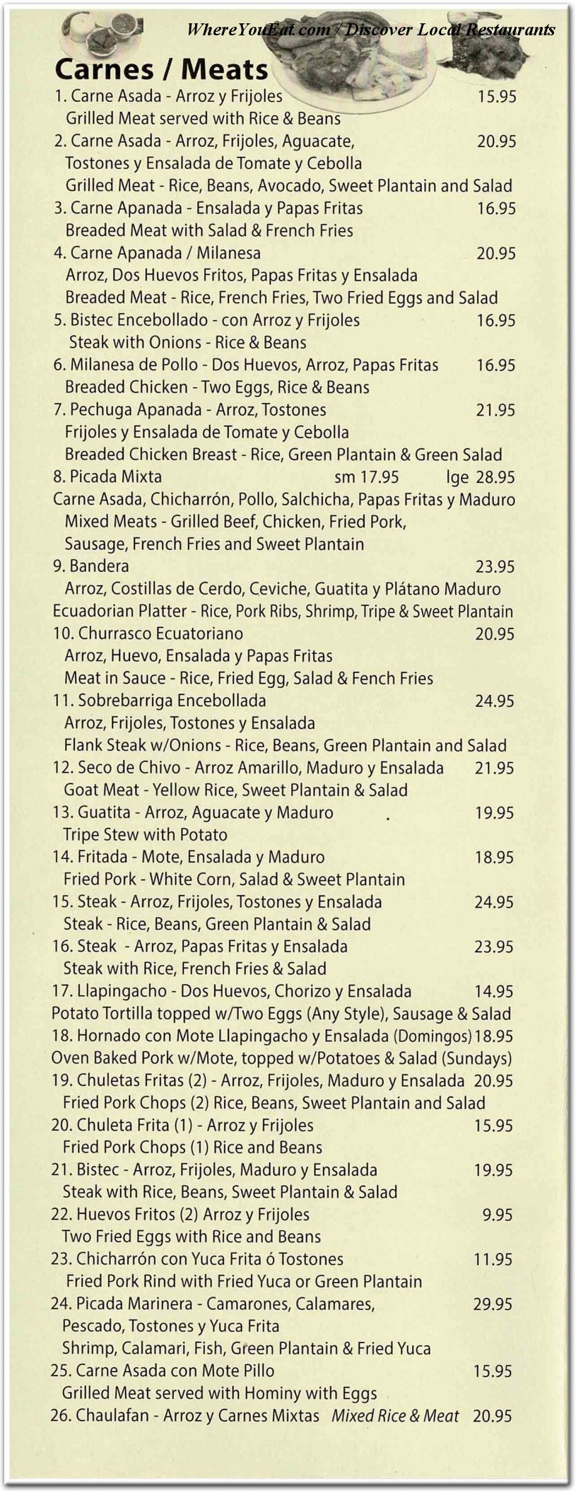 menu image