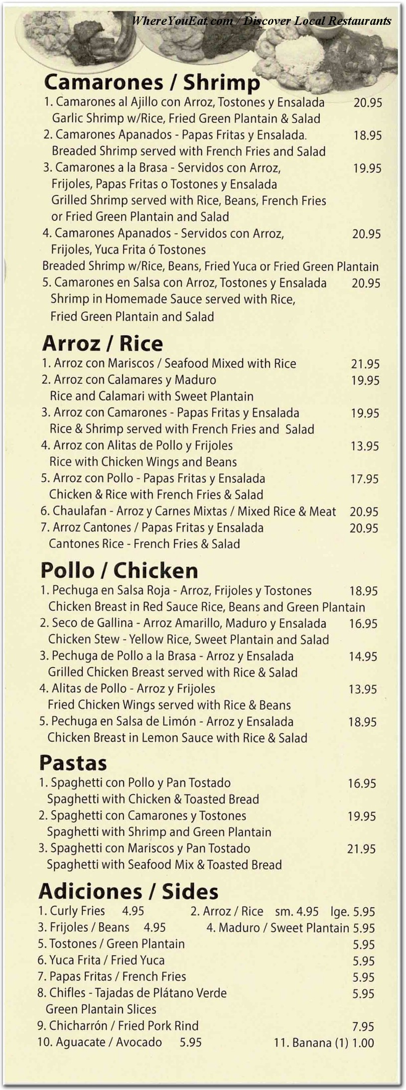menu image