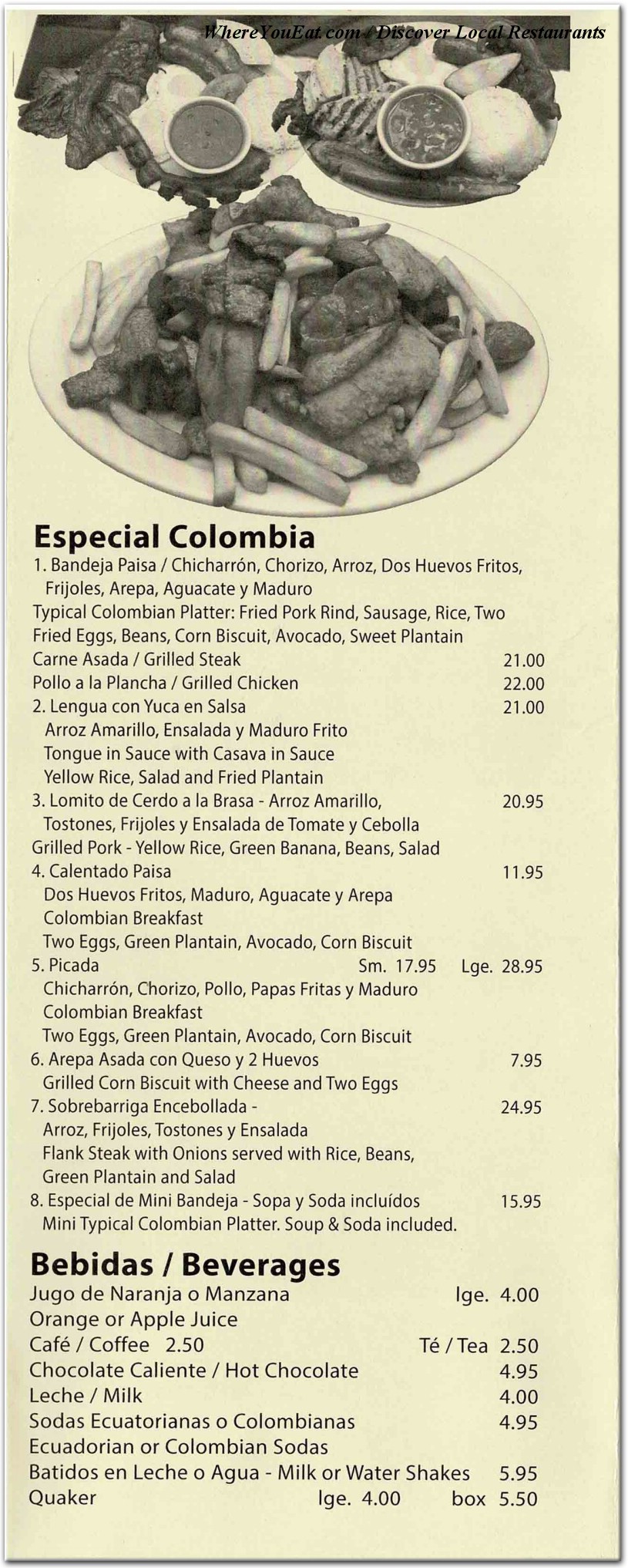 menu image